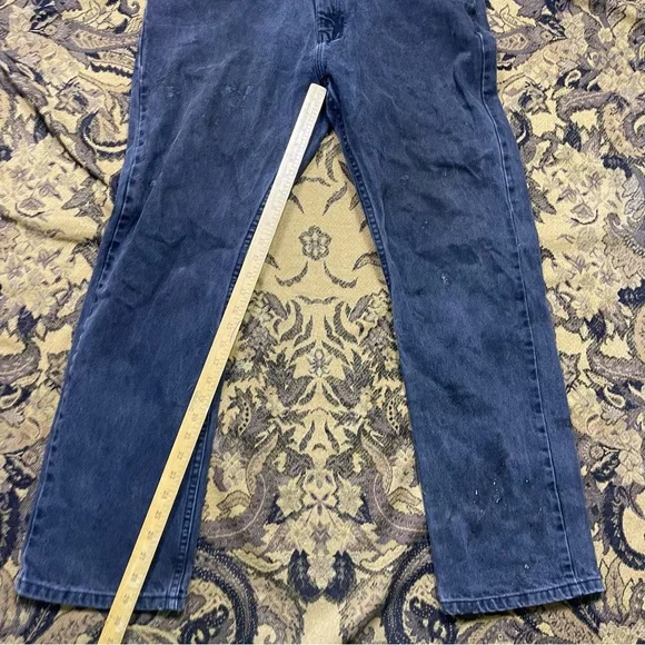 Vtg Y2K Nautica Jeans Mens Size 36x32 Baggy Black Skater Hip‎ Hop Actual - Picture 9 of 11